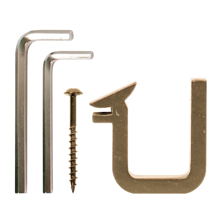 Meadow Lane Polished Brass Rail Bracket for Ladder Rail EG.301.06